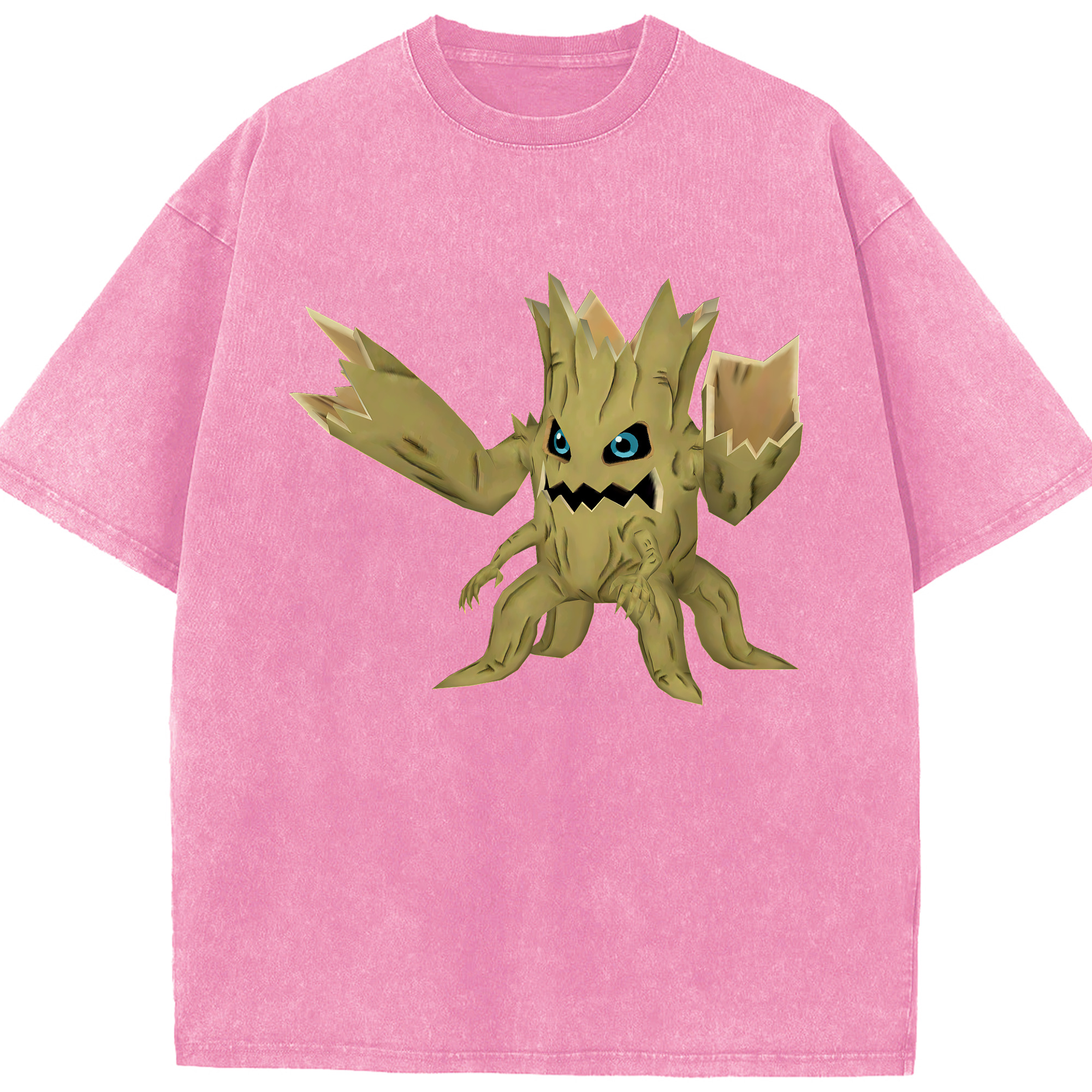 （画像用） Digimon デジタルモンスター/デジモン 綿100% ヴィンテージ風 半袖Tシャツ（フロントプリント）